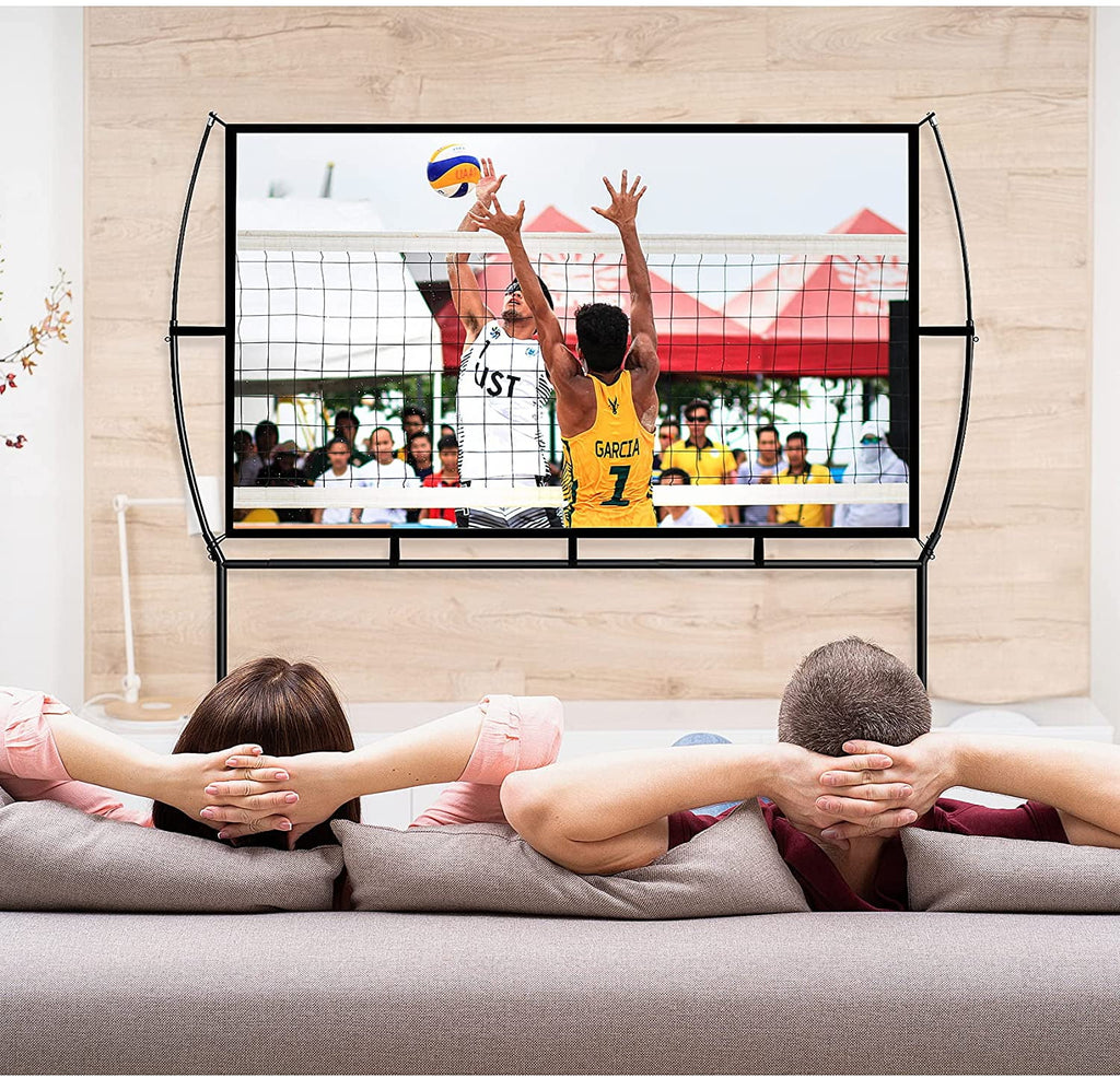120 Inch Foldable Portable Projector Screen with Stand V97117