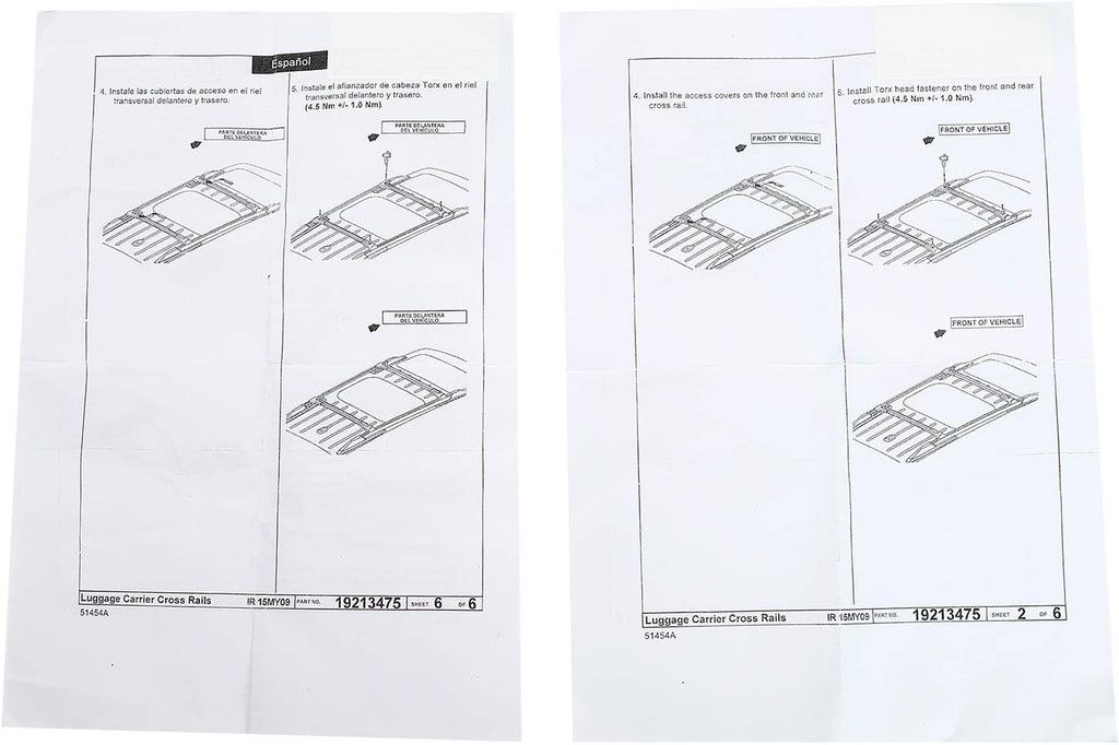 Roof Rack Cross Rail Package Silver M877710