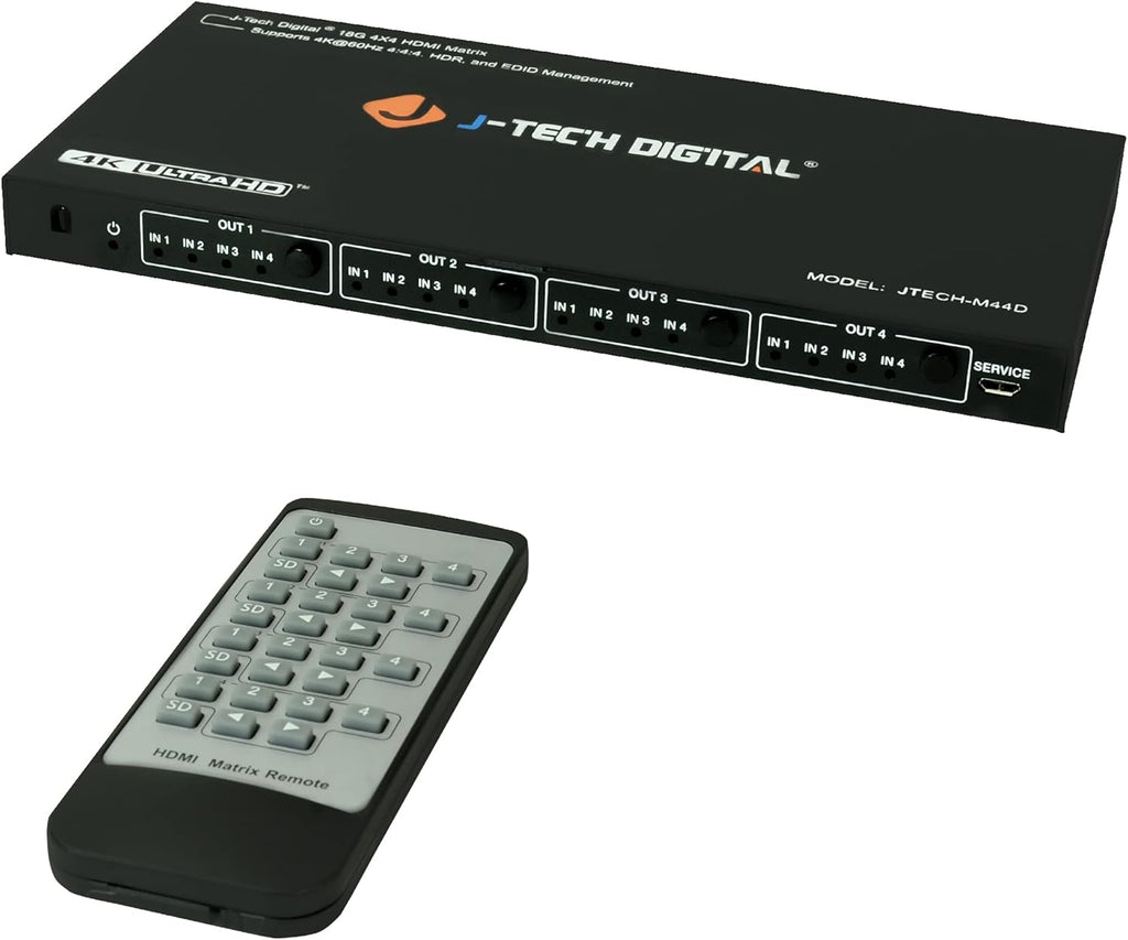4x4 HDMI Matrix Switch with Downscaler D65771