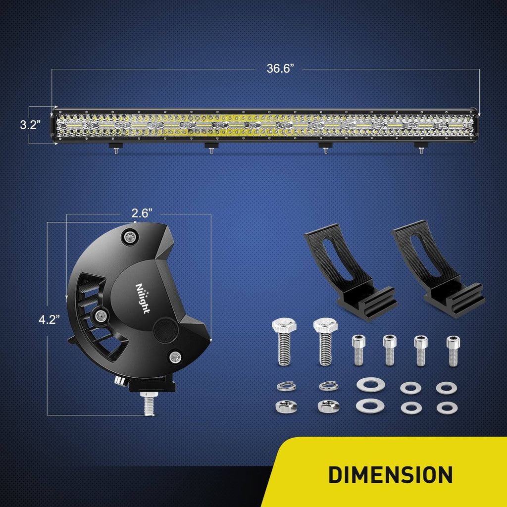 37inch 780W Triple Row Flood Spot Combo LED Work Light F26082