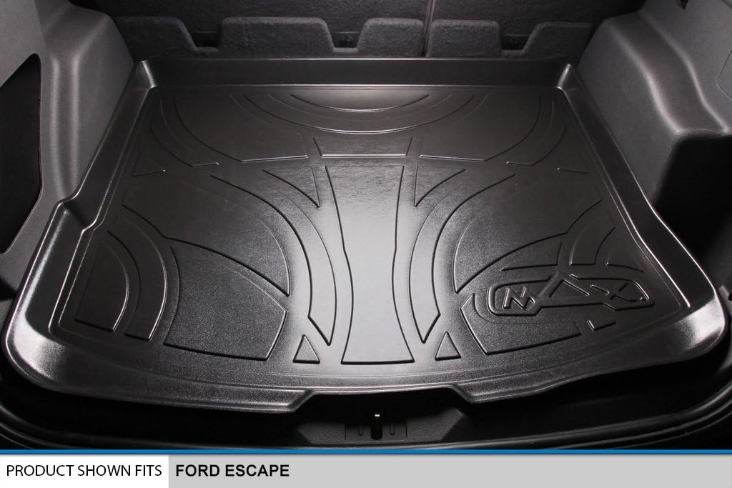 Custom Fit Floor Mats 2 Rows and Cargo Liner Set Black S1973