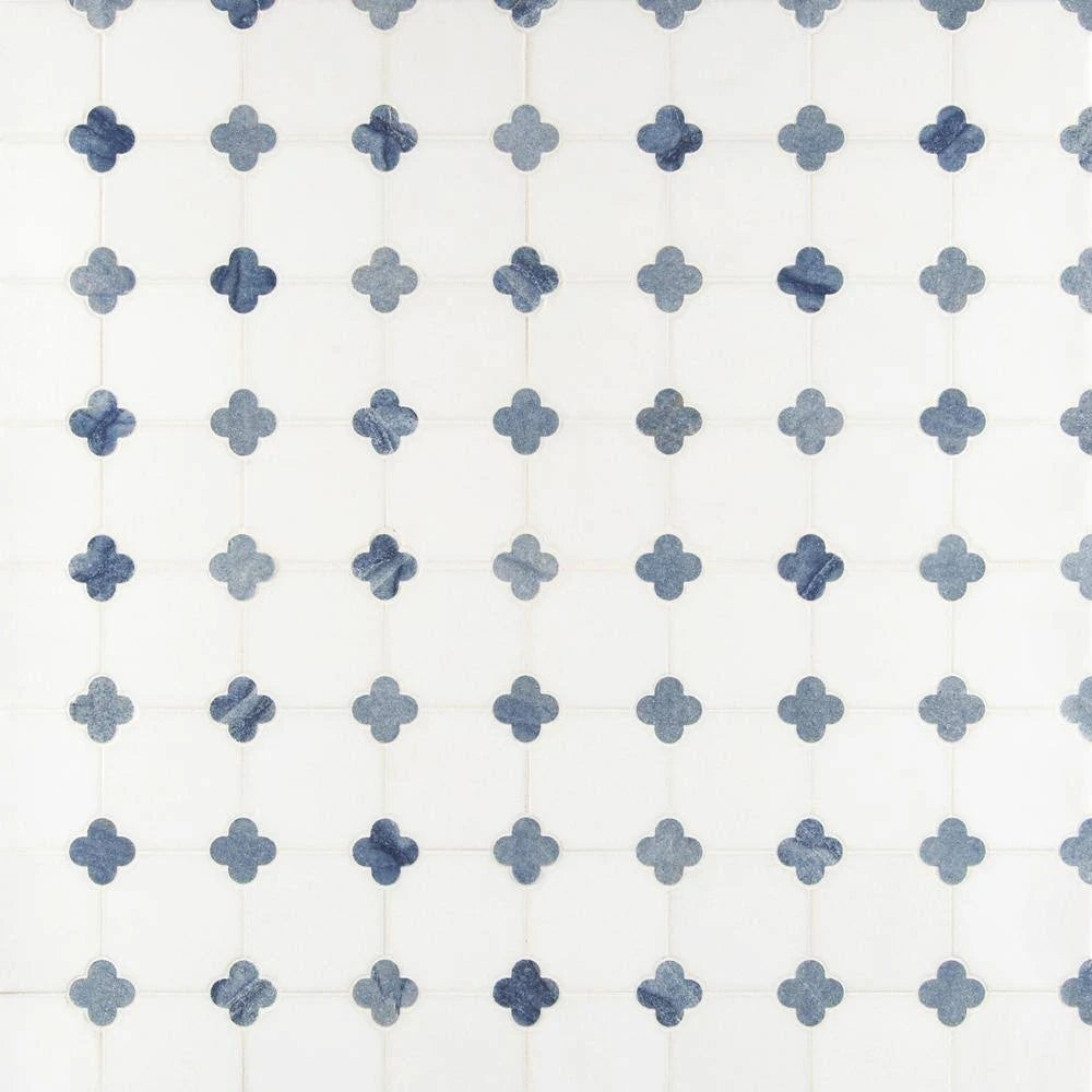 Polished Marble Mesh-Mounted Mosaic Tile P499735