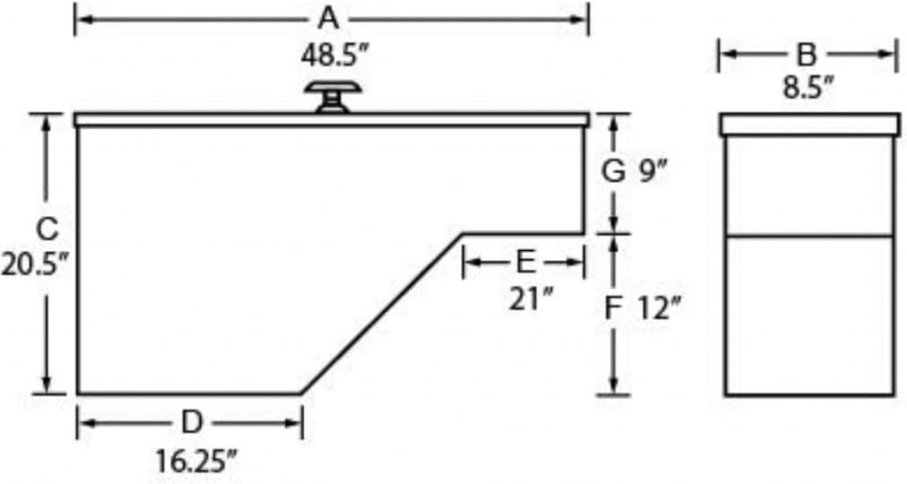 Black Aluminum Storage Box I2057