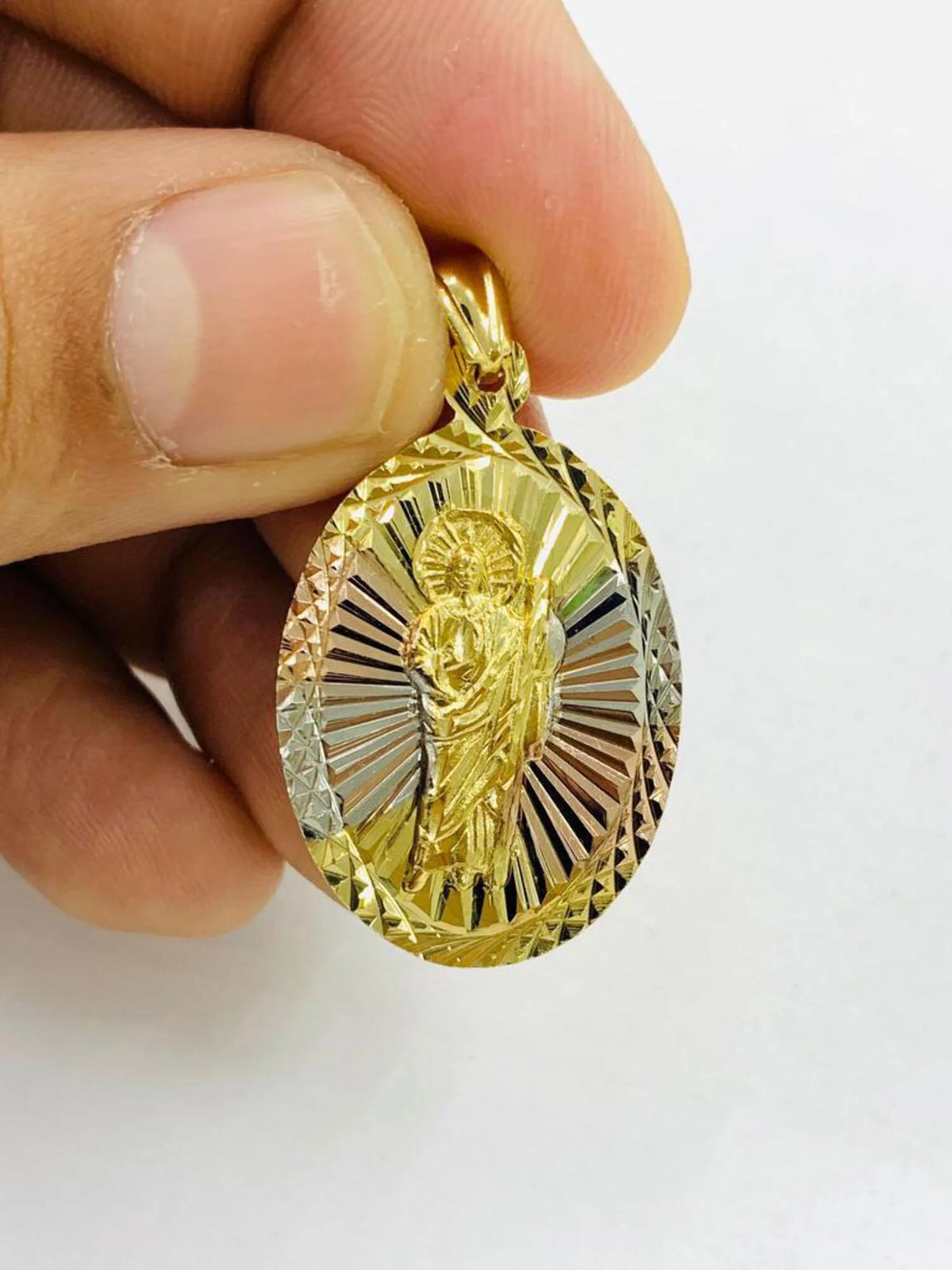 20" Gold Filled Saint Jude Pendant Necklace Z180