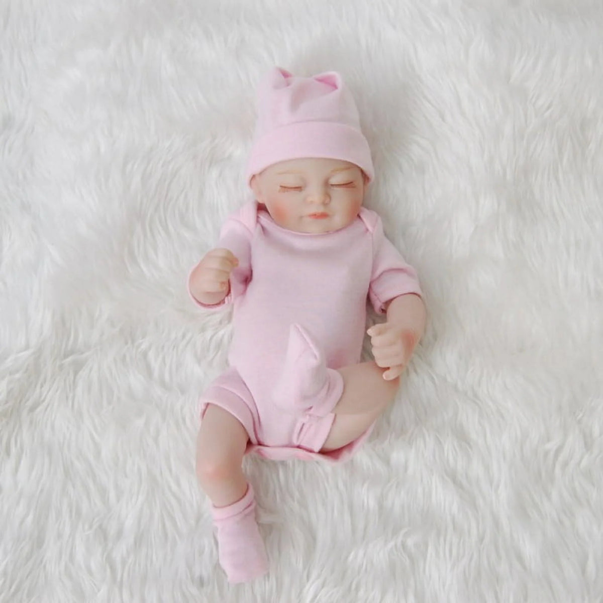 10inch Full Body Silicone Reborn Baby Doll with Clothes & Accessories C487998