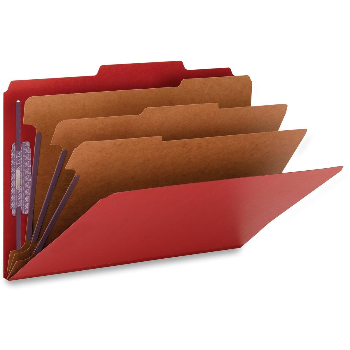 Colored Pressboard Classification Folders with Fastener E58555
