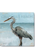 Blue Heron Canvas Giclee Print, Gallery Wrapped, 20"W x 20"L X89031