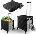 Foldable Utility Cart with Wheels Blue N14012