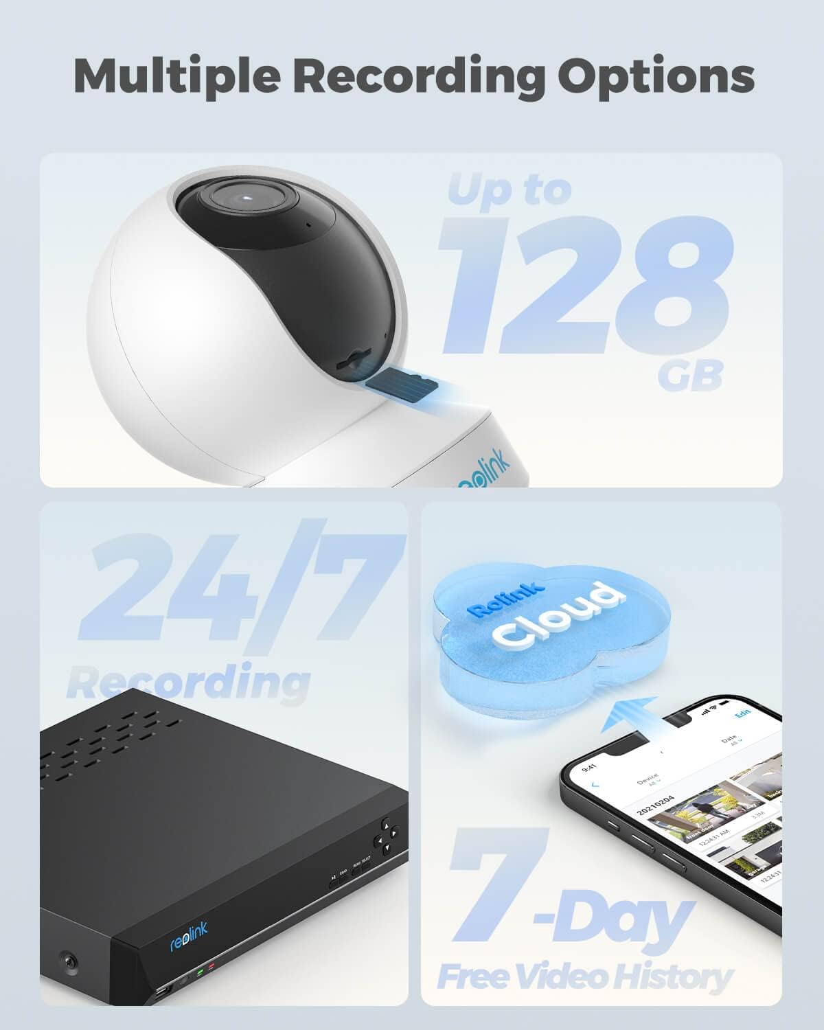 5MP Plug-in WiFi Security Camera with Pan Tilt Zoom, Pack of 2 E29177