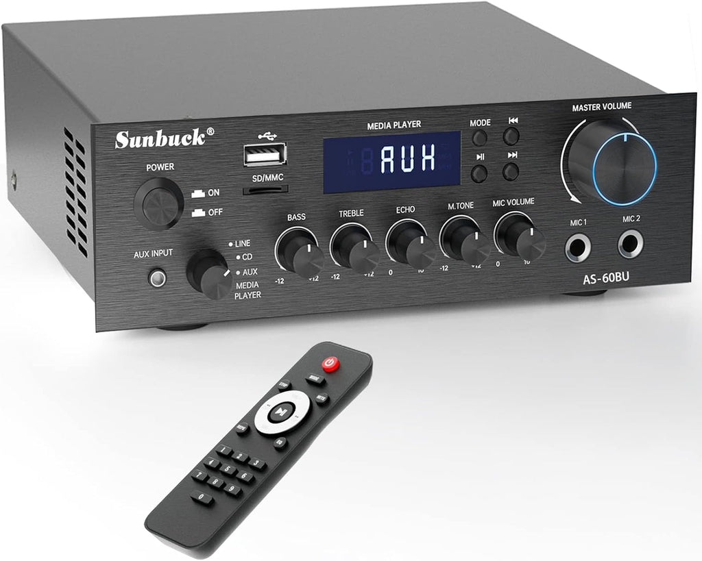 180W Wireless Bluetooth Stereo Amplifier with Remote Control Y98813