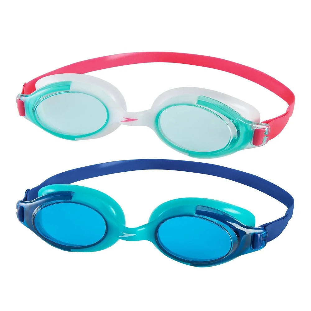 Green and Dark Blue Kids Goggles B51623