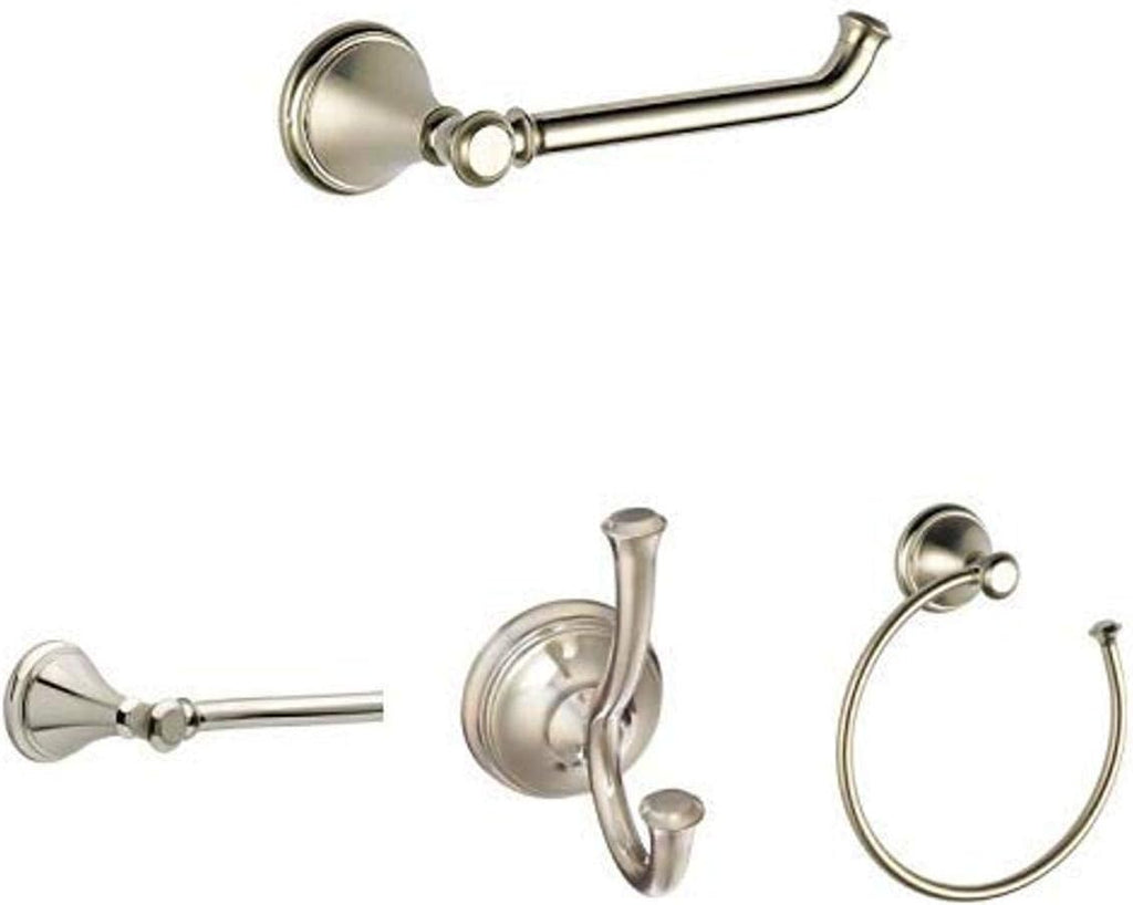 Chrome 4 Piece Bath Hardware Accessory Set M556