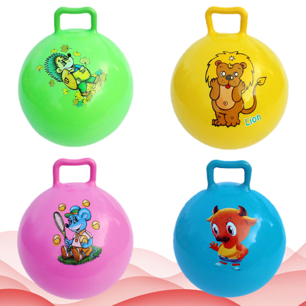 4pcs Inflatable Exercise Ball Jumping Ball Fitness Balance Toy U374