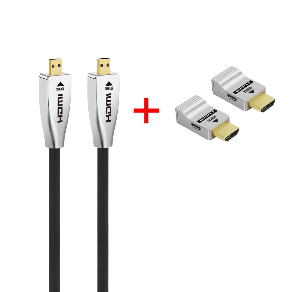 CL2 Rated Fiber HDMI Cable 165 feet 4K60Hz HDMI2.0b 18Gbps Slim Flexible W96460