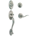 Satin Nickel Single Cylinder Door Handleset with Door Lever A790