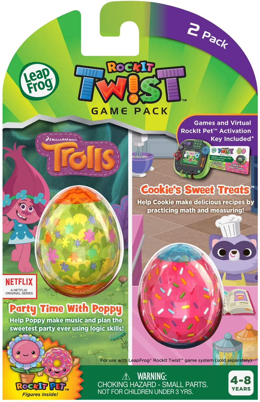 2 Pack Trolls Party Time With Poppy And Cookie's Sweet Treats D93933