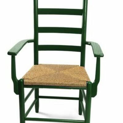 Blue Ladder Back Arm Chair S5365