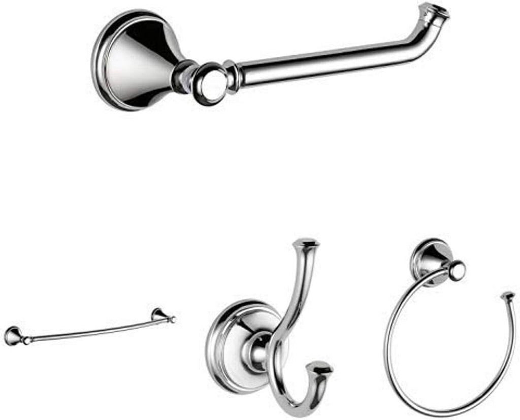 Chrome 4 Piece Bath Hardware Accessory Set M556