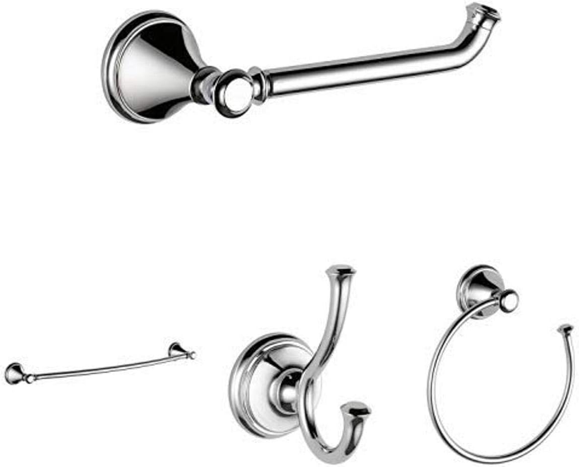 Chrome 4 Piece Bath Hardware Accessory Set M556