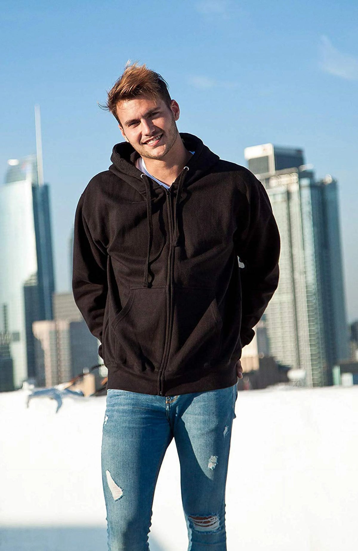 Heavyweight Full Zip Hoodie Fleece Jacket N105749