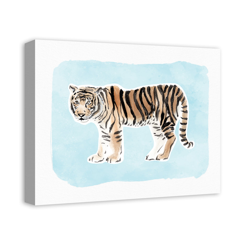 Watercolor Tiger Canvas Wall Art W127