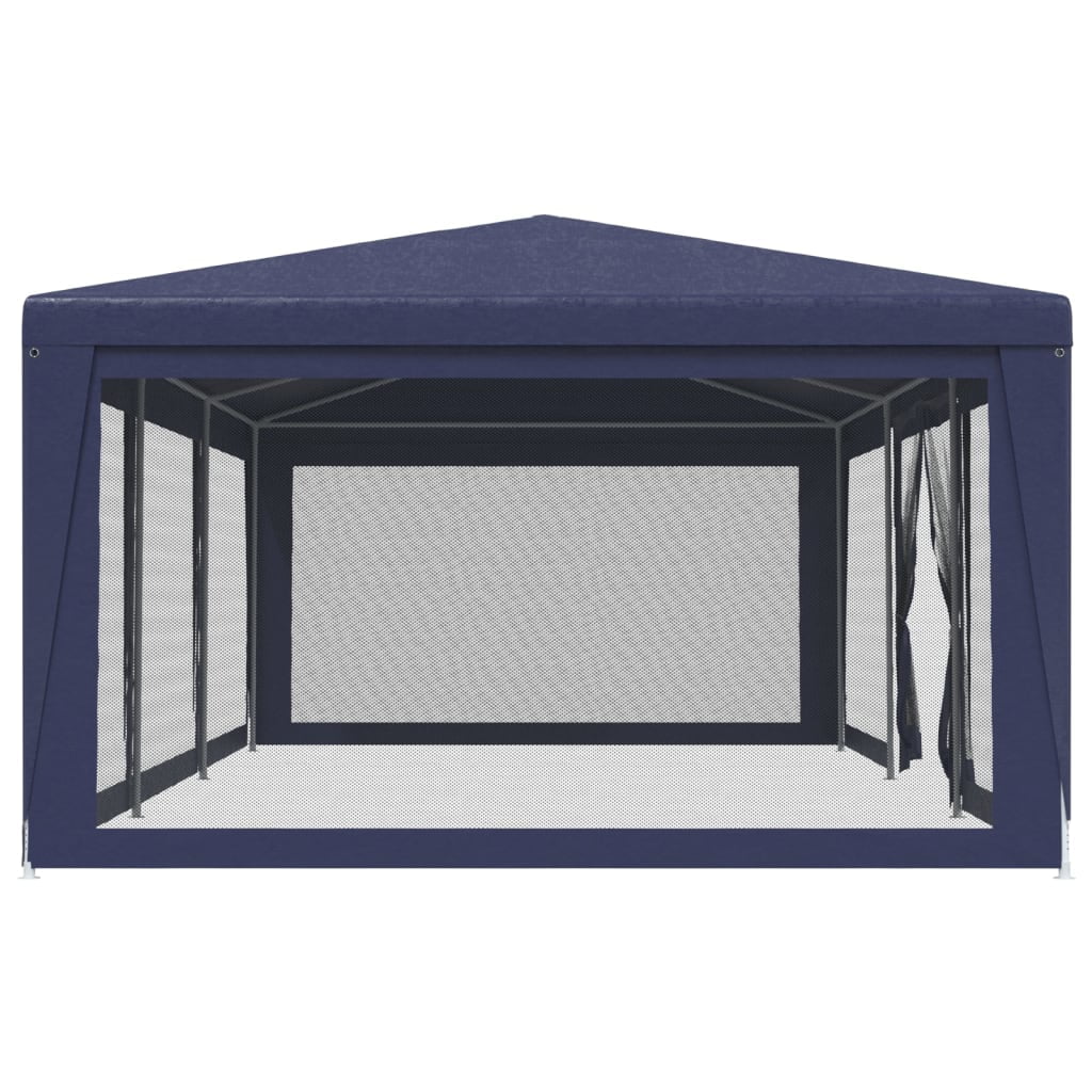 Blue 29.5'x13.1' HDPE Party Tent with 8 Mesh Sidewalls C327