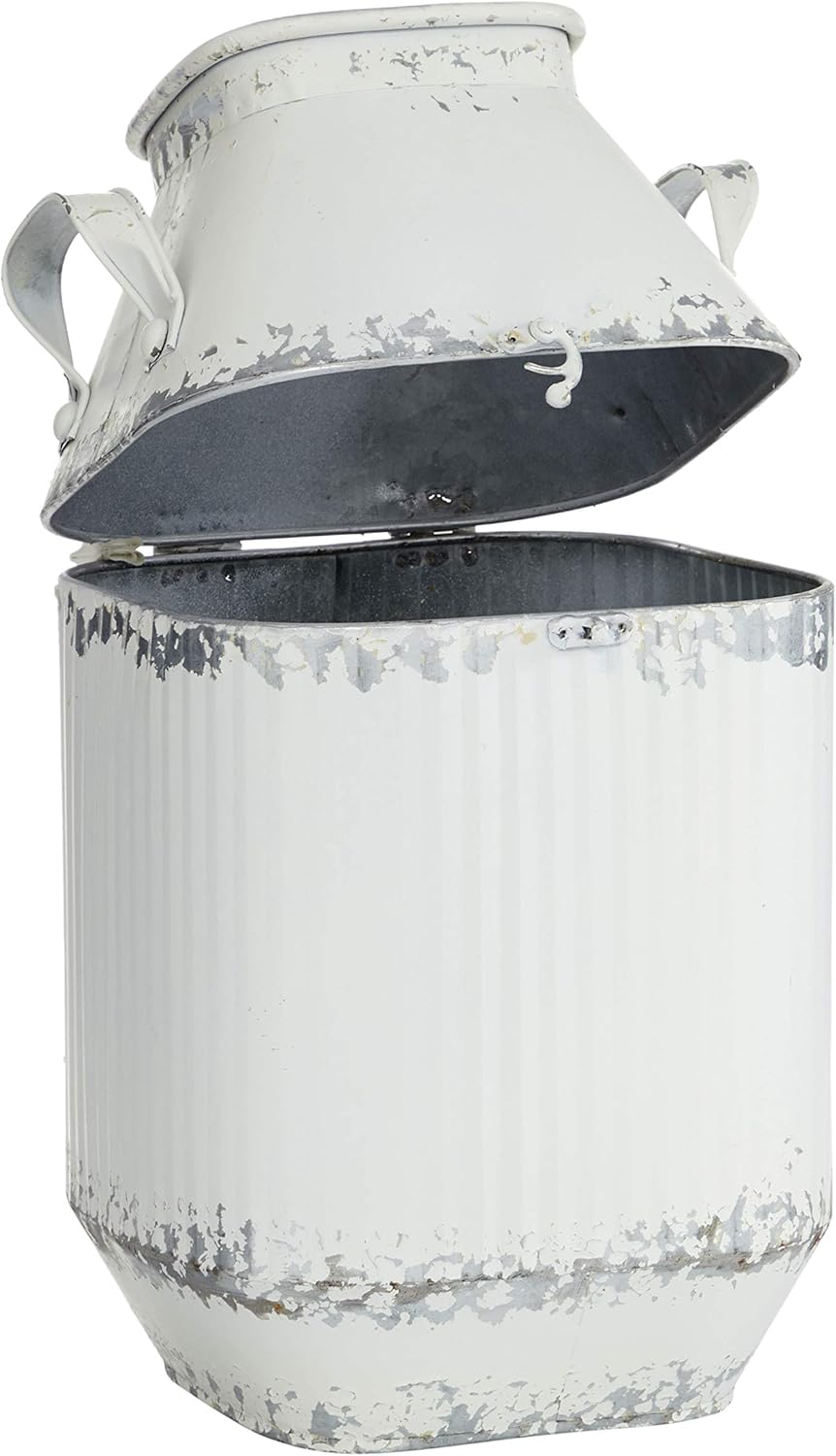 White Decorative Milk Can S143795