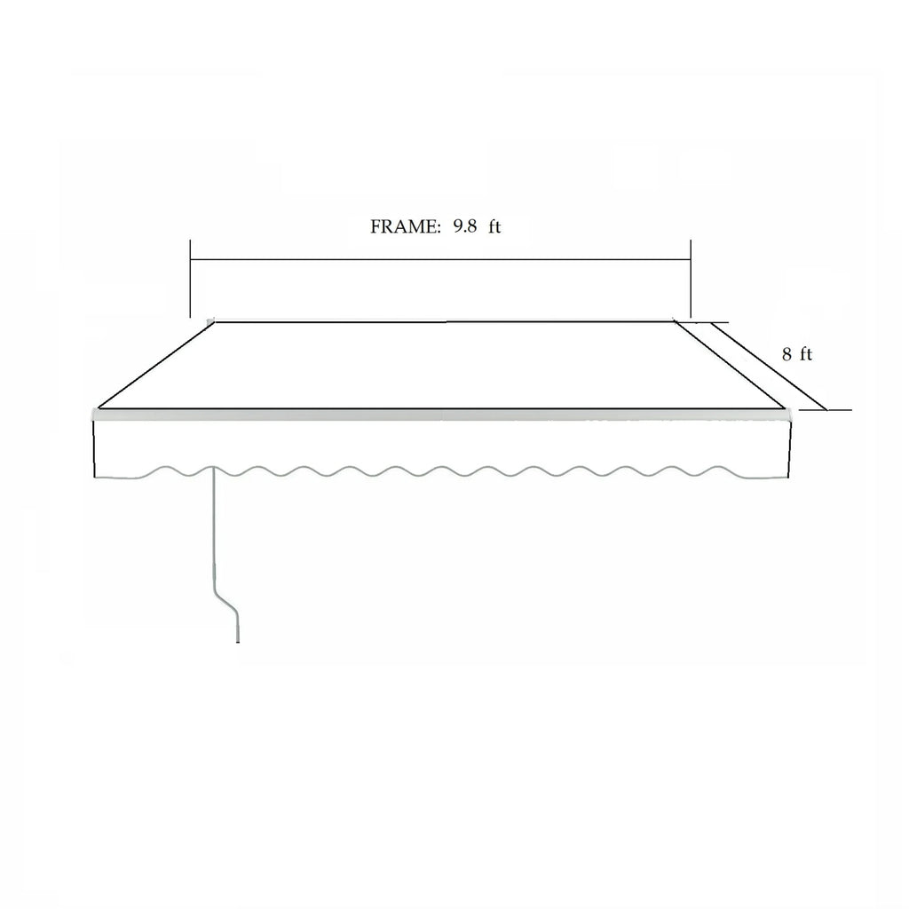 10' x 8' Retractable Patio Awning J66172