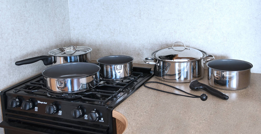 10 Piece Ceramic Nesting Cookware Set K786
