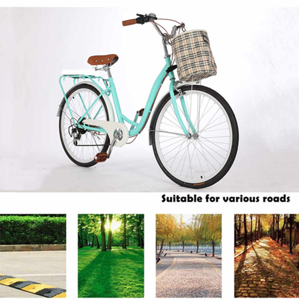 Green 26 Inch Wheel 7 Speed Cruiser Bike T75723