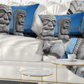 Hawaiian Tiki Gods Printed Throw Pillow M33046