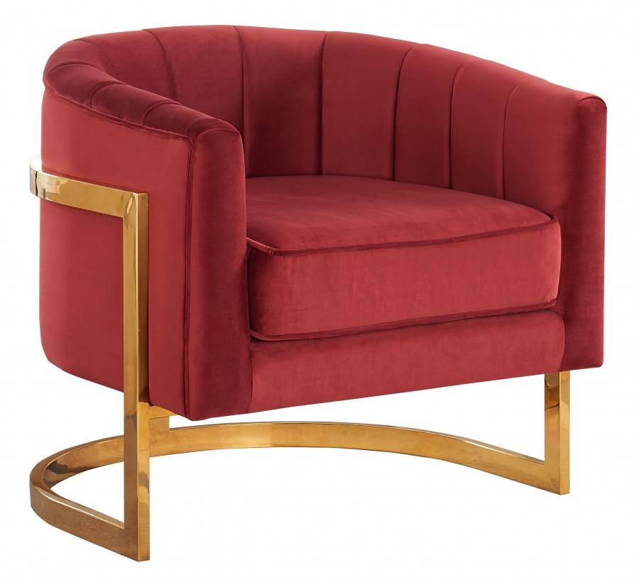 Green Velvet Accent Chair Q915