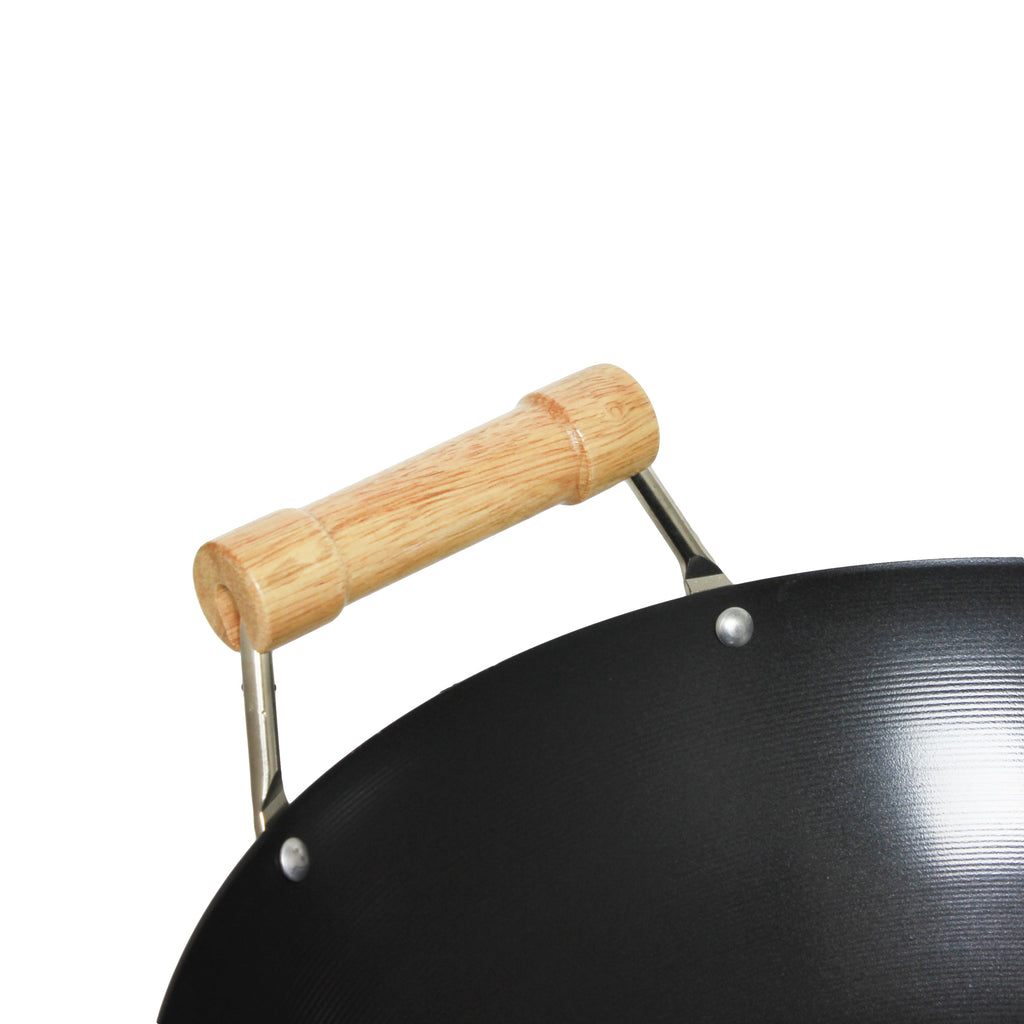 14" Wood Handle Pan K374