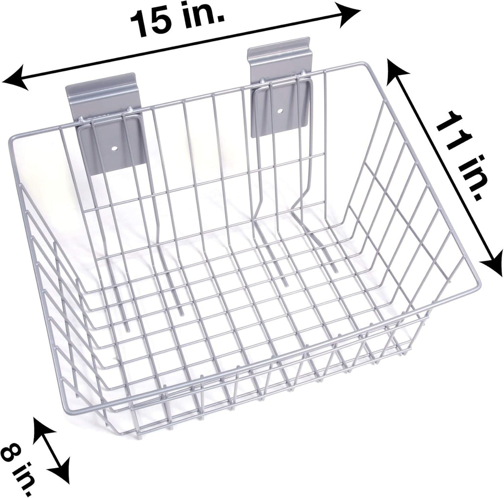 15" x 11" x 8" Medium Wire Basket - 3 Pack B4115