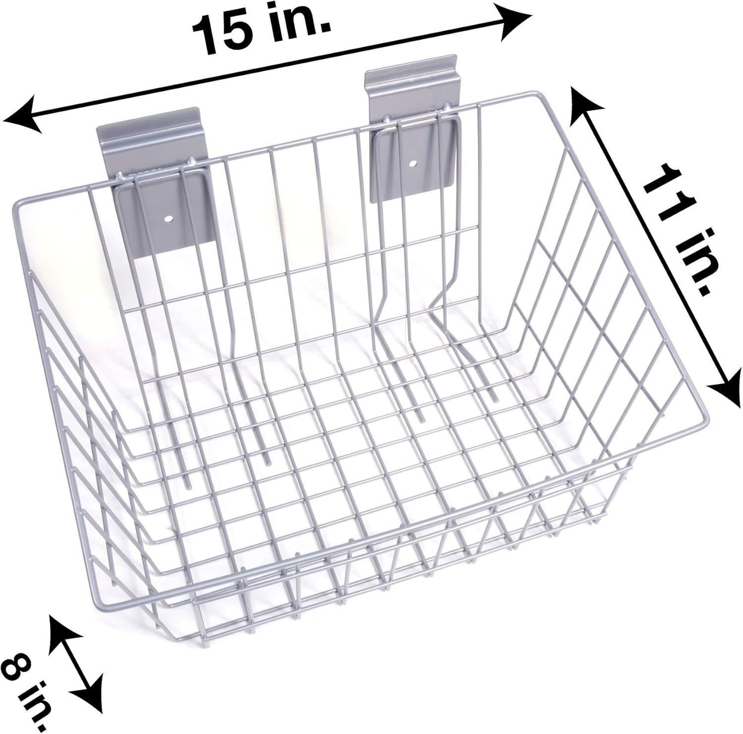 15" x 11" x 8" Medium Wire Basket - 3 Pack B4115