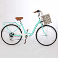 Green 26 Inch Wheel 7 Speed Cruiser Bike T75723