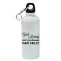 White Aluminum Sports 20 oz Water Bottle X166