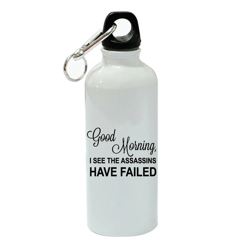 White Aluminum Sports 20 oz Water Bottle X166