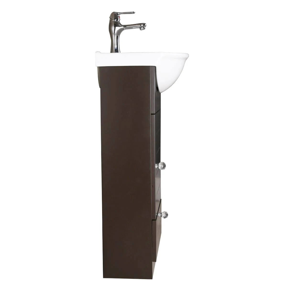 White Bathroom Sink Vanity Cabinet with Faucet and Drain Q2175