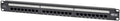 Cat6 24-Port PoE+ Patch Panel, RJ45 Ethernet, 1U Rackmount, Black I593