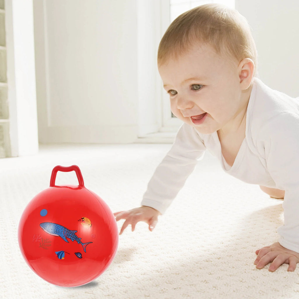 3Pcs Inflatable Hopper Balls with Handle X9482