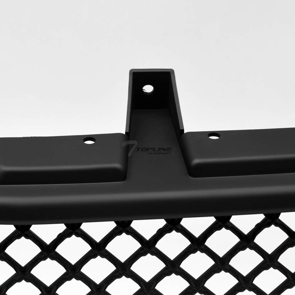 Matte Black Mesh Front Hood Bumper Grill Grille ABS P5809