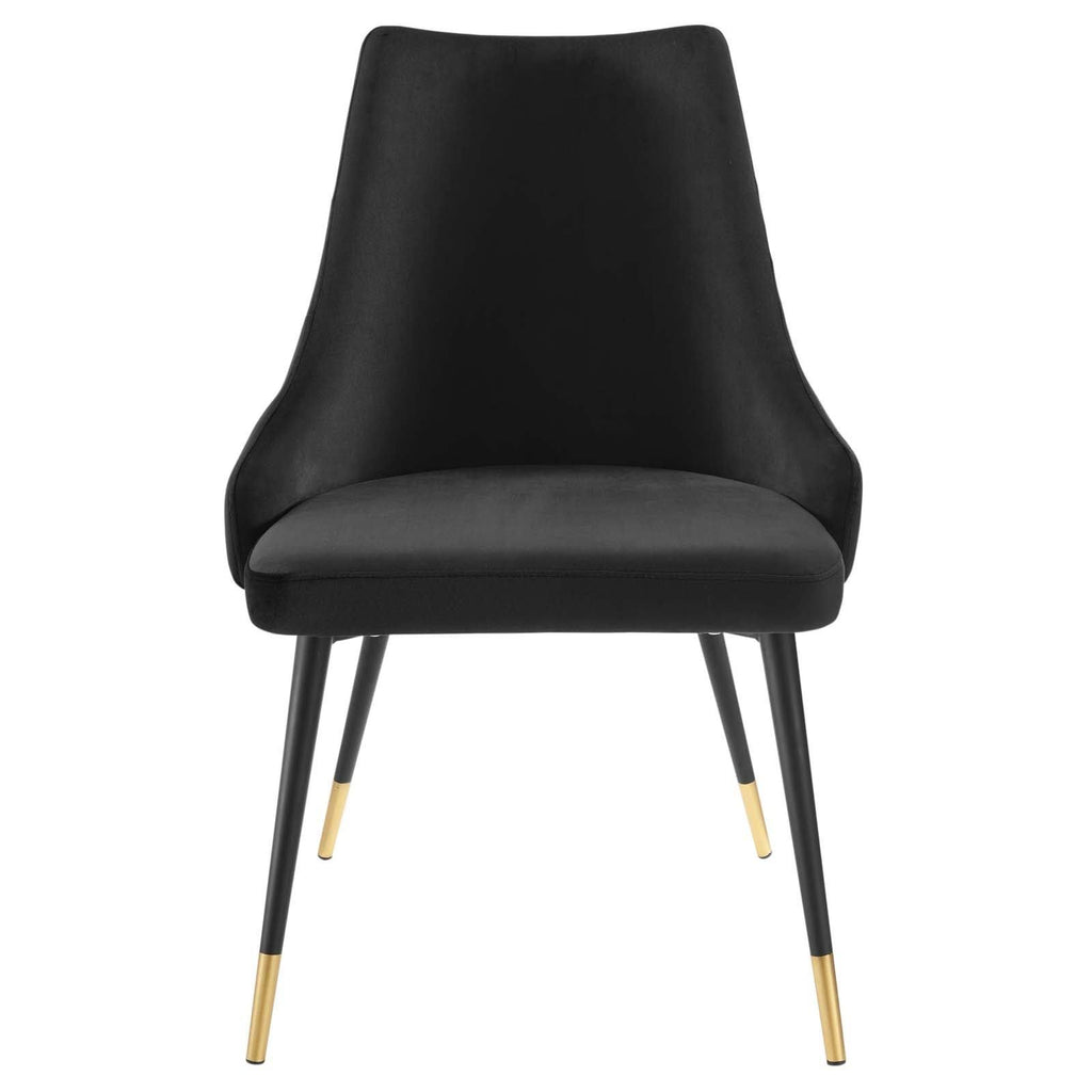 Navy Tufted Velvet Dining Side Chair V42238