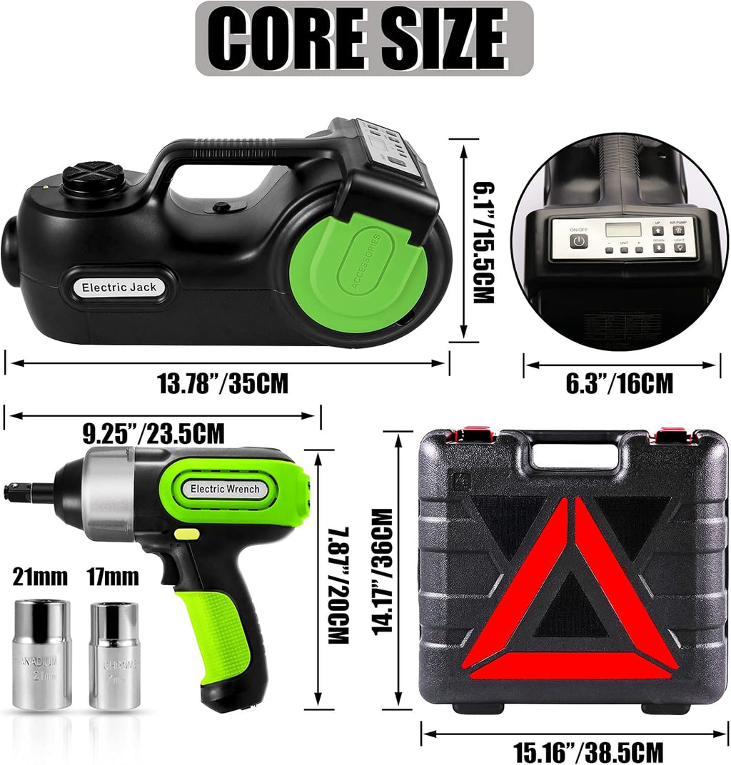 12V Electric Hydraulic Car Jack with LCD Display Screen R488474