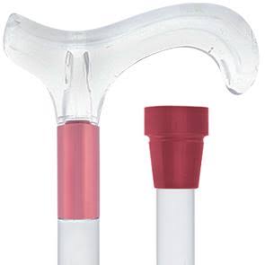 Clear Lucite Handle Walking Cane S725
