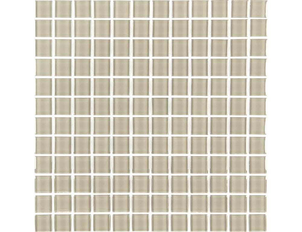 1 x 1 Creme Glass Square Mosaic Wall Tile K58184
