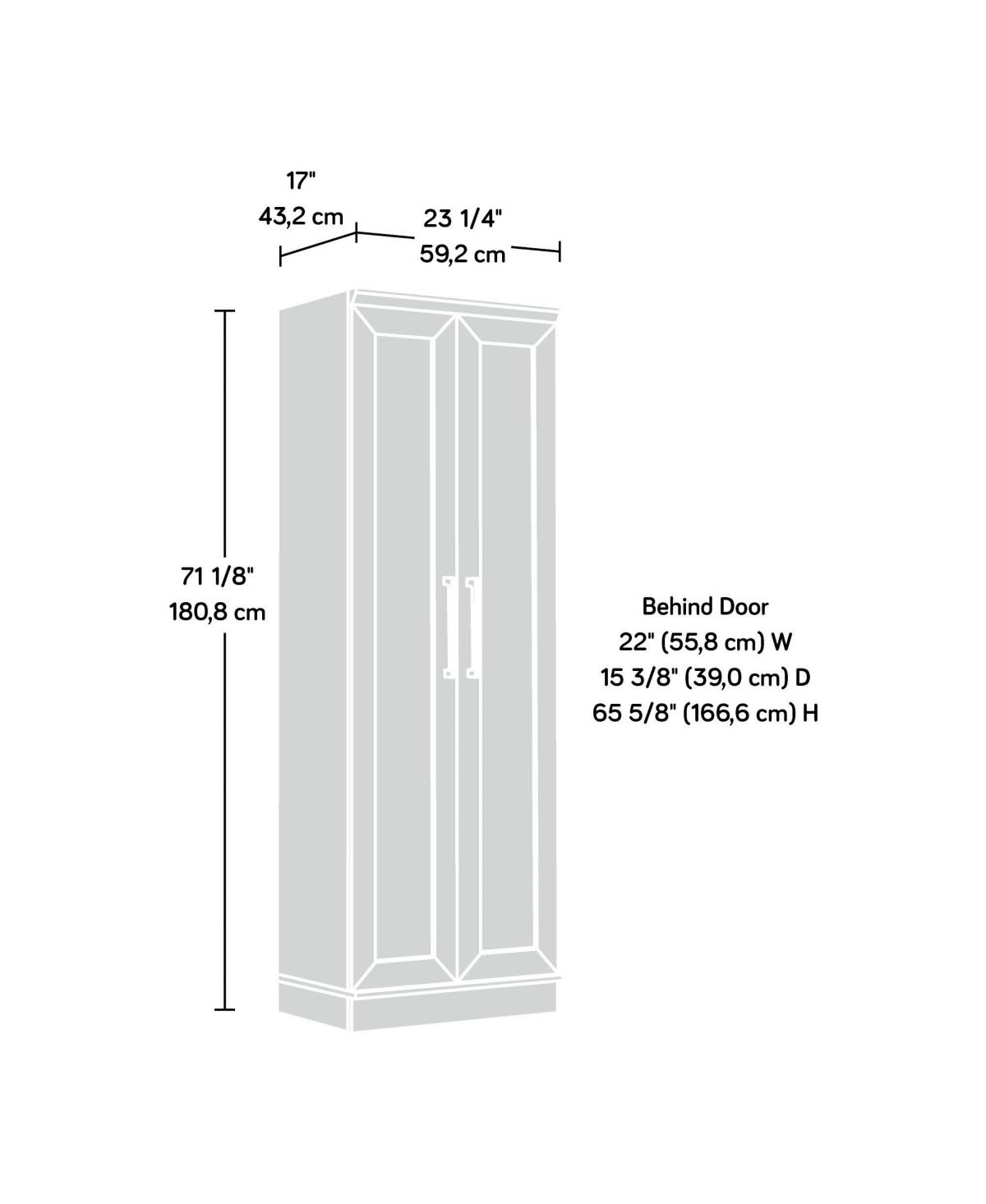 Salt Oak Storage Cabinet O9847