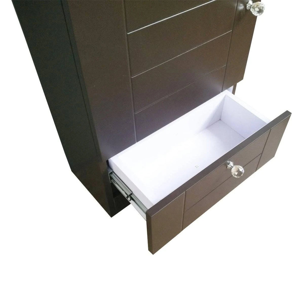 White Bathroom Sink Vanity Cabinet with Faucet and Drain Q2175
