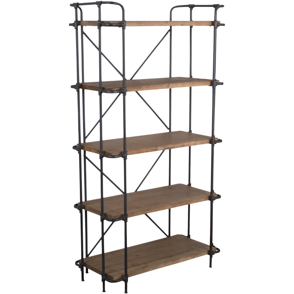 Brown 5-Shelf Bookcase C4664