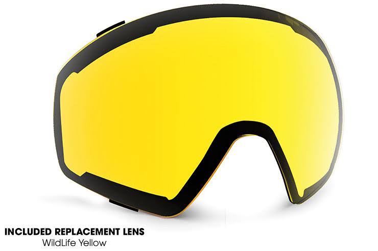 White Gloss Snow Goggles with Chrome Lenses N351